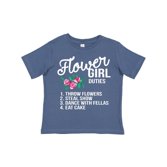 Inktastic Flower Girl Wedding Duties Girls Toddler T-Shirt