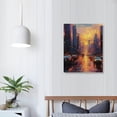 thumbnail image 4 of ARISTURING Original Acrylic Hong Kong City Abstract Painting on Canvas, Wall Art Decor for Living Room, Home, and Wall Decor with Thick Texture 16x20 in, 4 of 5