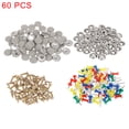 thumbnail image 4 of Unique Bargains 60pcs Car Roof Repair Rivets Auto Roof Snap Rivets Retainer Design Screw Cap Buckle Plaid Cloth, 4 of 9