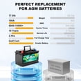thumbnail image 4 of 2Pcs 12V 50Ah LiFePO4 Battery 640wh Lithium Iron Phosphate 12v Battery for Boat Marine Trolling Motor Camping, 4 of 7