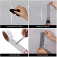 thumbnail image 2 of Window and Screen Repair, Window Screen Adhesive Tape, Fiberglass Fabric Mesh Tape with Water Resistant Adhesive Seal 5cm x 200cm (Gray), 2 of 5