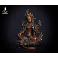 thumbnail image 2 of Brass Tara statue, 15 CM Tara Statue, Tara devi Statue, Meditation female compassion buddha Diety, Gift Meditation- Tara healing idol., 2 of 4