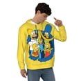 thumbnail image 4 of Simpsons Men's Hoodie With Color Drawstrings Sweatshirt Hooded Pullover Print Winter Coat Jacket Xx-Large, 4 of 9