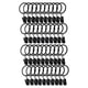 thumbnail image 1 of Anillos para cortinas con clips Accesorios premium Durabilidad Perchas Anillos para cortinas Paquete de 40 unidades de 32 cm interiores, 1 of 8