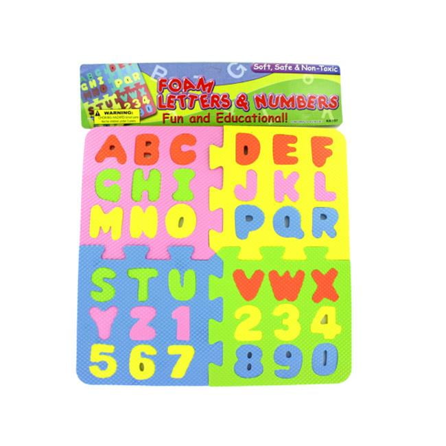 foam letter puzzle