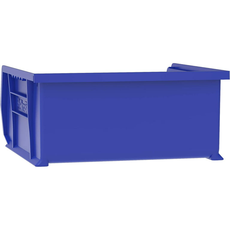 Akro-Mils 35-180 BLUE HDPE Storage Tote Box (without Lid), 0.5 cu