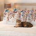 thumbnail image 3 of Orange Eucalyptus Leaves Outdoor Waterproof Pillow Covers, Botanical Fall Rustic Beige Decorative Rectangle Throw Pillowcase Sofa Cushion Sham for Patio/Couch/Chair, 20"x12" 2 Pack, 3 of 8