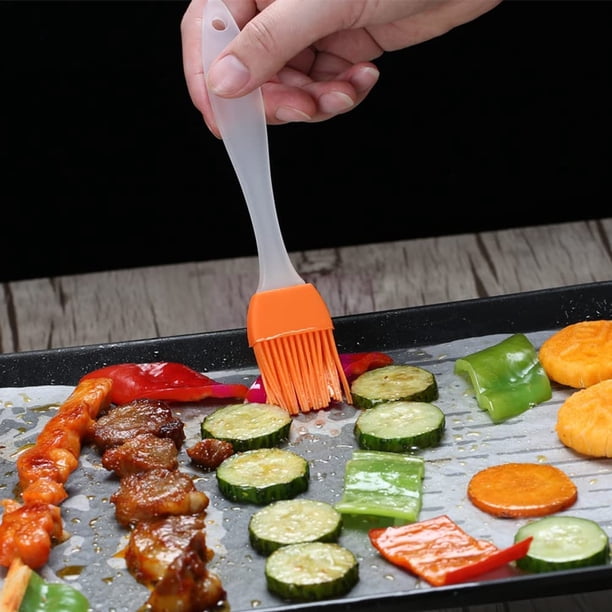 Set De 2 Pinceaux De Cuisine En Silicone - Résistants à La Chaleur, Parfaits Pour Barbecue Et Pâtisserie