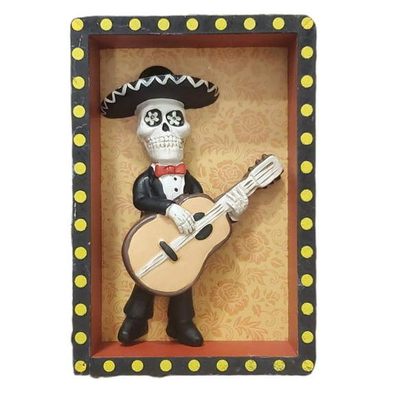 Ashland Dia De Los Muertos Tabletop Decor Mariachis Halloween 7 X 4.75 in