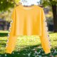 thumbnail image 3 of Camisetas de Manga Larga de las Mujeres Moda Impresa Suelta Casual Cuello Redondo Suéter Deportivo Superior, 3 of 5