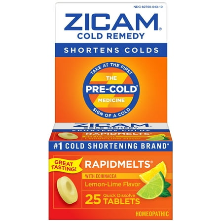 Zicam Cold Remedy Lemon-Lime RapidMelts, 25 Ct
