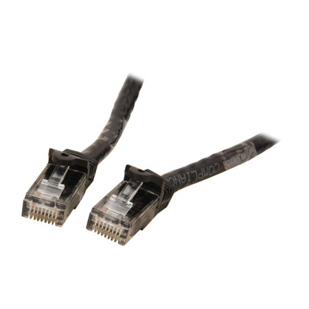 UPC: 0065030838382 | StarTech.com N6PATCH15BK 15 ft. Cat 6 Black Snagless Cat6 UTP Patch Cable – ETL Verified