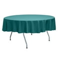 thumbnail image 1 of Ultimate Textile (3 Pack) Reversible Shantung Satin - Majestic 72-Inch Round Tablecloth - for Weddings, Home Parties and Special Event use, Turquoise Blue, 1 of 4