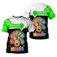 thumbnail image 5 of Personalized Team Name and Name colorful BINGO 3D Shirt, Custom Bingo game Shirts for Team, Men Women unisex T shirt (Purple, 2XL), 5 of 10