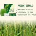 thumbnail image 3 of MesaSe Barley Grass Powder 100% Pure & Organic  Pure Organic Barley  Barley Grass Powder Organic  Organic Barley Grass Powder  Greens Powder  3g per Serving (5Box/100pcs), 3 of 8