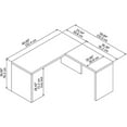thumbnail image 3 of Echo Bureau en Forme de L en Blanc Pur - Bois d'Ingénierie, 3 of 6