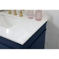thumbnail image 4 of Elegant Decor Bennett 36" Aluminum MDF Single Bathroom Vanity in Blue, 4 of 8