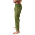 thumbnail image 6 of Cenuakty Men's Mesh Fishnet Pants Solid Color See Through Stretchy Muscle Trousers Drawstring Stretchy Sleep Lounge Bottoms, 6 of 8