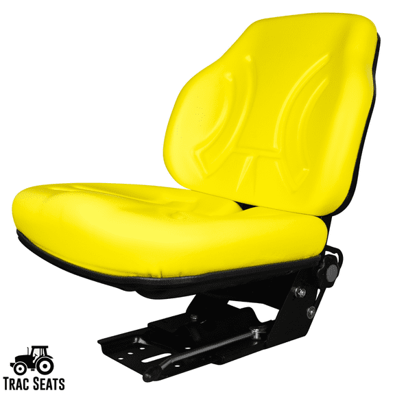 TRAC SEAT Suspension Seat for John Deere Tractor, Yellow, 42 lb