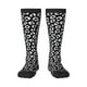 thumbnail image 1 of Fotbe Black Leopard Calcetas Divertidas Estampadas para Hombre y Mujer, Calcetas de Algodón hasta la Rodilla para Caminar, Correr, Enfermería y Embarazo, 1 of 6