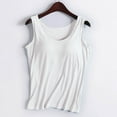 thumbnail image 2 of Huowey Women Solid Color Tank Top Sleeveless Vest Yoga Performance Stretchy Seamless Layering Casual Shirts Soft Underwear Lingerie Camisole Basic Cami Undershirt Vacation Tshirts Clothes,Gray,Xxl, 2 of 3