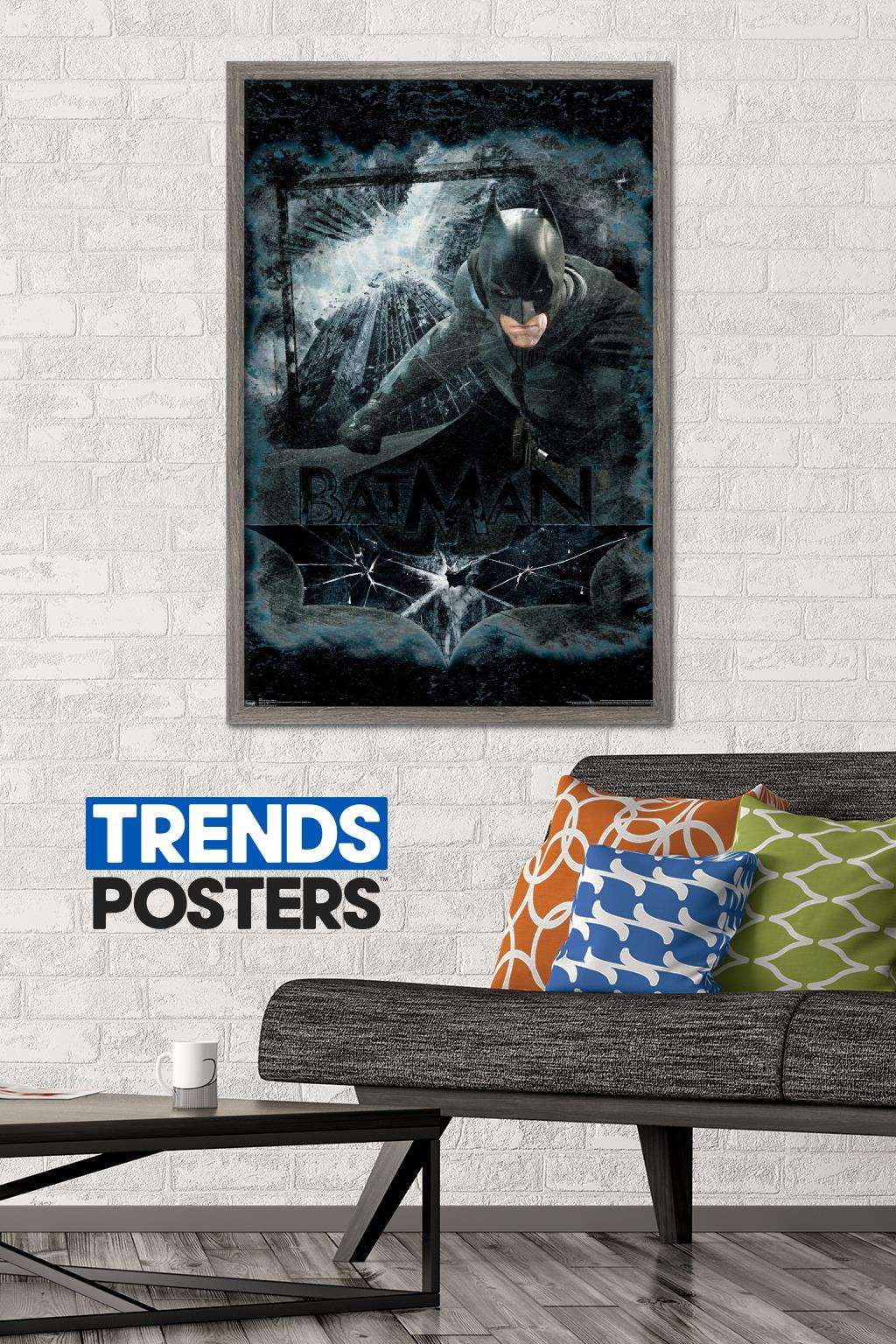 DC Comics Movie - The Dark Knight Rises - Batman Wall Poster, 22.375" x 34", Framed