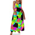 thumbnail image 1 of Nuevo vestido elegante sin mangas con diseño de ladrillos lindos imposibles, versión neón, vestidos para fiesta de bodas, ropa para mujer, 1 of 7
