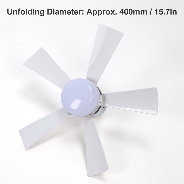 Kollsvein 17.7" E26/E27 Ceiling Fan Light With Remote – 3 Speeds, 3 Color Temps (3000K-6000K), 1500 Lumens, Screw-In LED Fan For Garage Bedroom