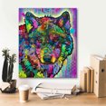 thumbnail image 5 of Epic Graffiti 'Warf Wolf' by Dean Russo, Canvas Wall Art, 20"x24", 5 of 8