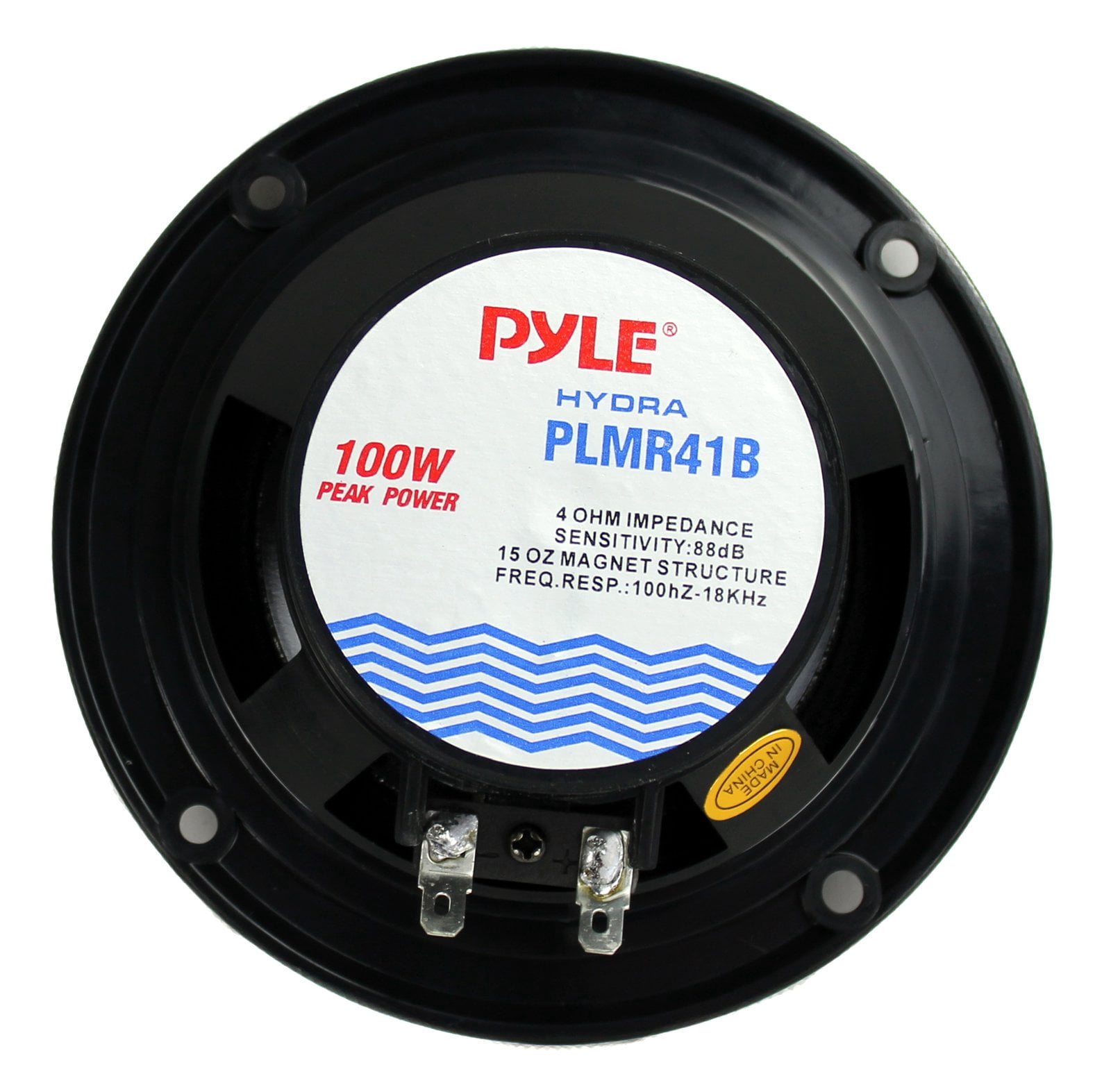 4 Pyle PLMR41B 200W Waterproof Marine Stereo Speakers - Dual Cone Boat Audio 2 Pairs (4 Speakers)