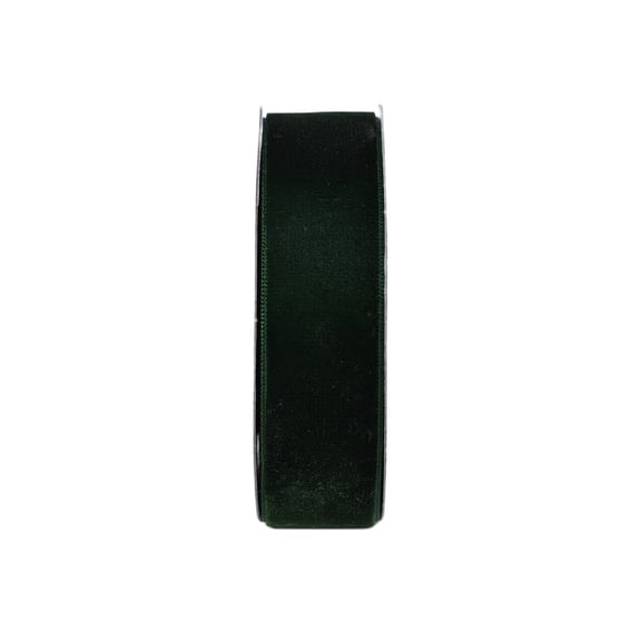 Gwen Studios 7/8" Velvet Green Ribbon, 3 yards