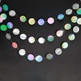 thumbnail image 2 of 52FT Circle Garlands Iridescent Party Supplies, Hanging Streamer Backdrop Theme Birthday Party Decorations, Baby Shower Graduation Wedding Disco Bachelorette Party Decor, 2 of 8