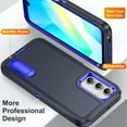 thumbnail image 6 of Xpression Phone Case For Samsung Galaxy S25 EDGE Sturdy Shockproof Hybrid with Built-in Kickstand – Heavy Duty Protection, Drop-Resistant Cover, Blue, 6 of 11
