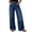 (New13)Blue, variant on Women's Wide Leg Jeans High Waisted Stretchy Straight Leg Jeans Casual Button Down Baggy Pants Trendy Seamed Front Loose Denim Pants