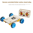 thumbnail image 3 of DIY Wooden Remote Control Car Science Experiment Physical Model DIY Remote Control MCNA Mother-Wheel Car for Kids Gifts,1 * DIY Car kit,Wood Color, 3 of 6