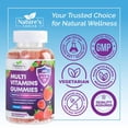 thumbnail image 4 of Multivitamin Gummies - Nature's Daily Gummy Multivitamins for Adults, Women & Men with Vitamins A, C, E, B6, B12, and Minerals - Natural Multi Vitamin Supplement, Non-GMO, Berry Flavor - 120 Gummies, 4 of 9