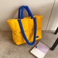 thumbnail image 3 of Bolso acolchado Bolso acolchado para mujer Bolso ligero con asa superior Color Clash Ladies Daily Commute Bag, 3 of 6