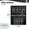 thumbnail image 4 of Stupell Industries French Country Wash And Dry Black Minimal Canvas Art, 16 x 20, by Marcus Prime, 4 of 8