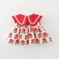 thumbnail image 3 of Robe de Bébé Fille Imprimé Floral Col Rabattu Robe Sans Manches, 3 of 9