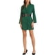 thumbnail image 1 of INSPIRE CHIC Vestidos de Trabajo para Mujeres con Abertura en las Mangas, Vestido Blazer Doble Abotonado con Cinturón, Color Verde, 1 of 5