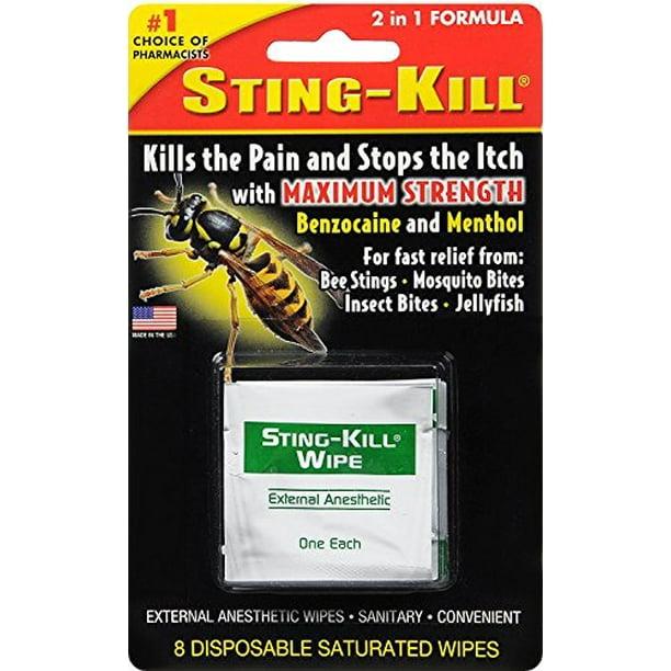 Lingettes Jetables Sting-Kill 8 Chacune