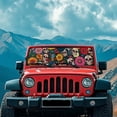 thumbnail image 4 of Psesaysky Front Windshield Sun Shade Sugar Skull Sunflower Foldable Car Sun Shade Fit for SUV Truck Off-road Vehicle, Keep Car Interior Cooler, 4 of 7