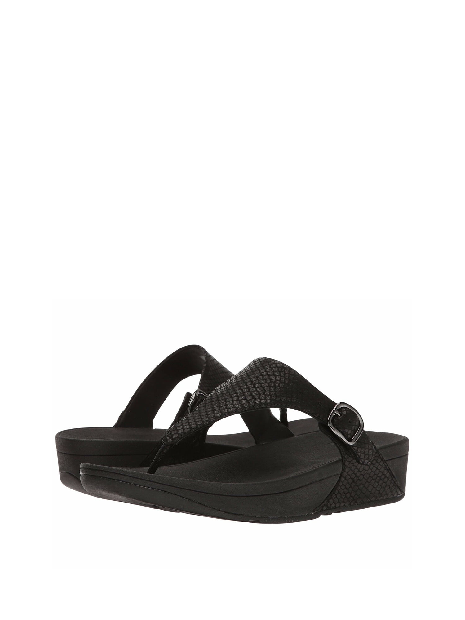 Fitflop Womens 'the Skinny' Leather Toe Post Sandals Black Size 8 -  Walmart.com