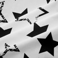 thumbnail image 5 of Manfei Kawaii Stars Blackout Curtains Set of 2 (52x84 Each),Cute Sprinkle Print Curtain,Black White, 5 of 6