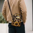 thumbnail image 3 of TSOVTHRID Skull Sunflower Print Small Crossbody Wallet Phone Bag Women Mini Crossbody Purse Cell Phone Shoulder Bag Mini Wallet with Shoulder Strap, 3 of 7