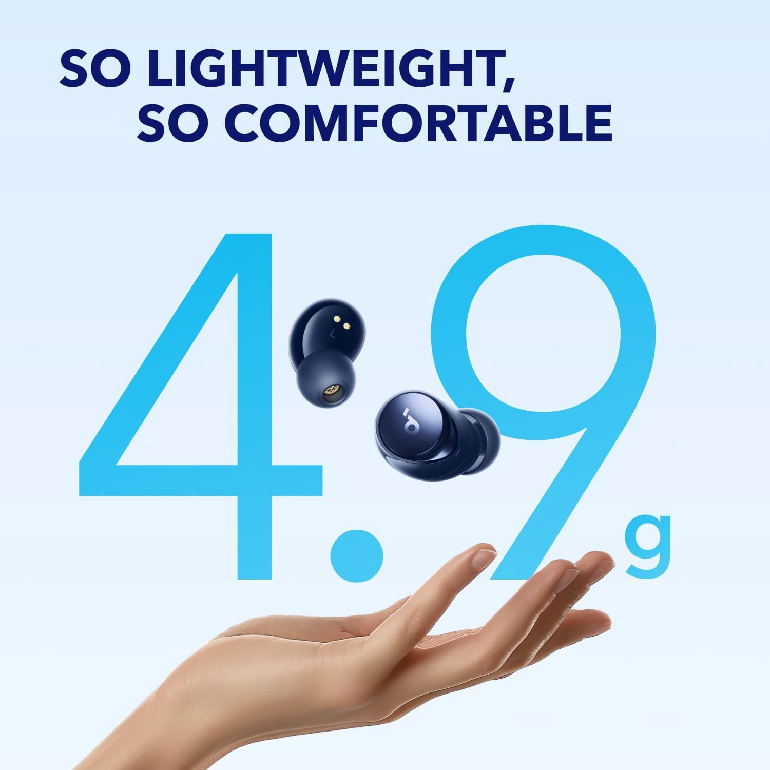 Soundcore by Anker Space A40 Adaptive Active Noise Cancelling Wireless Earbuds, Black