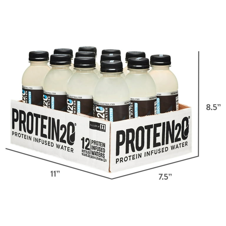 Protein2o +Electrolytes, 15g Whey Protein Infused Water, Tropical