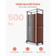 thumbnail image 2 of VEVOR Estante para Sillas Plegable, Capacidad de 227 kg, Carrito Resistente para 60 Sillas, Soporte para Sillas de Metal con Ruedas iratorias y Ruedas de Bloqueo para Fiestas, Eventos, Negro Mate, 2 of 9