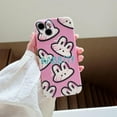 thumbnail image 3 of Cute Cartoon Rabbit Avatar Pink Soft Phone Case Compatible with iPhone Case (Pink,iPhone 15), 3 of 6