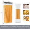 thumbnail image 2 of Juego de recipientes herméticos altos para almacenar alimentos, 4 recipientes para espaguetis de 2,8 l para organizar y almacenar la despensa, 2 of 7